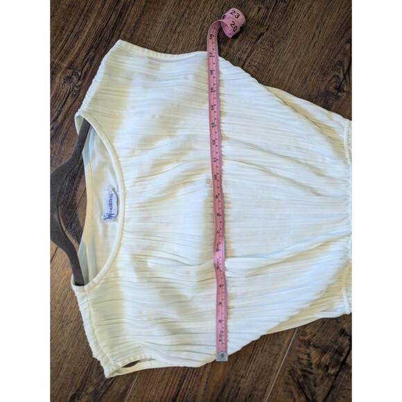 NEUSTETERS WHITE Mini DRESS Vintage EMPIRE WAIST XS - Picture 6 of 7